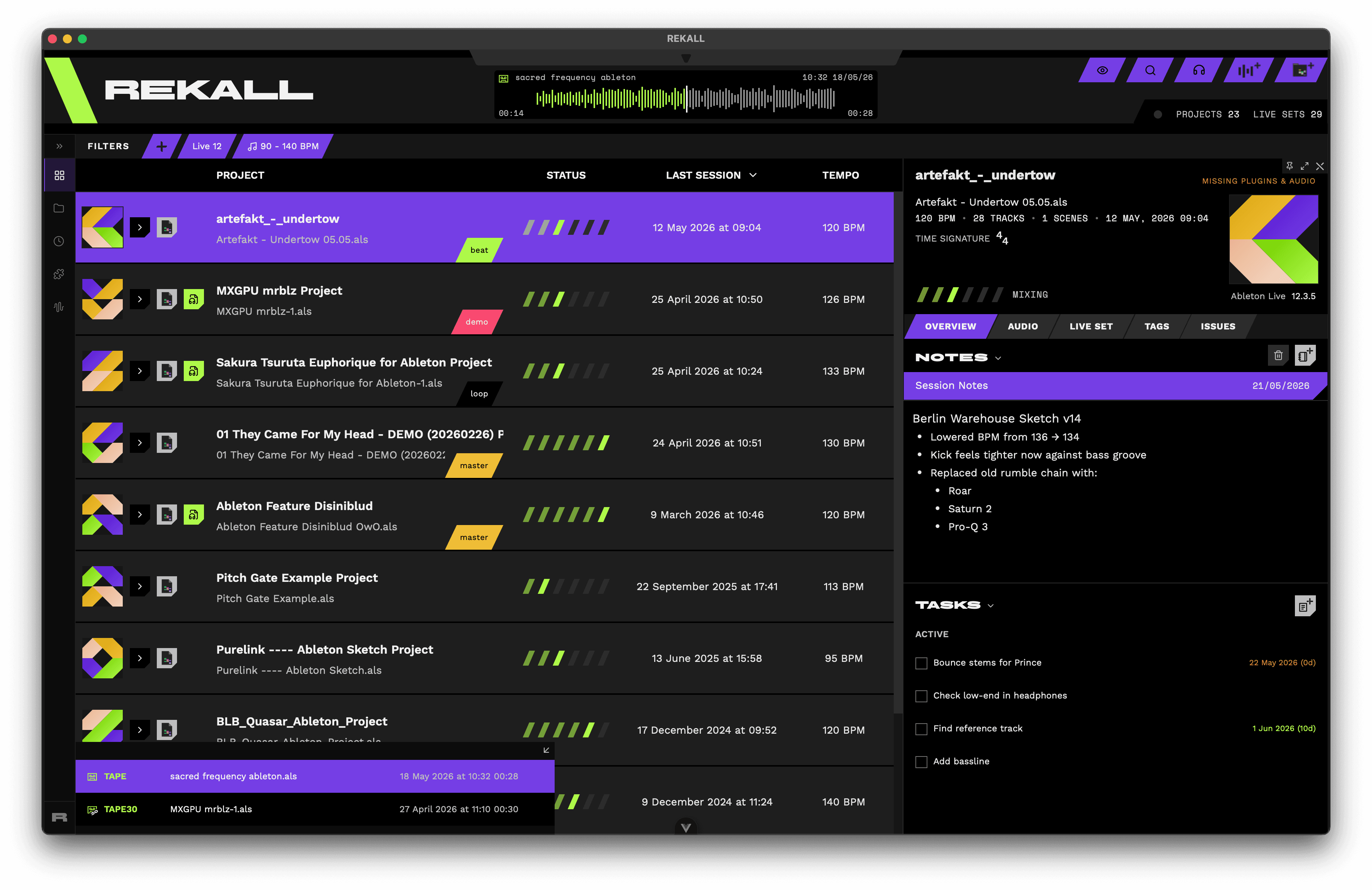 REKALL — Project Explorer